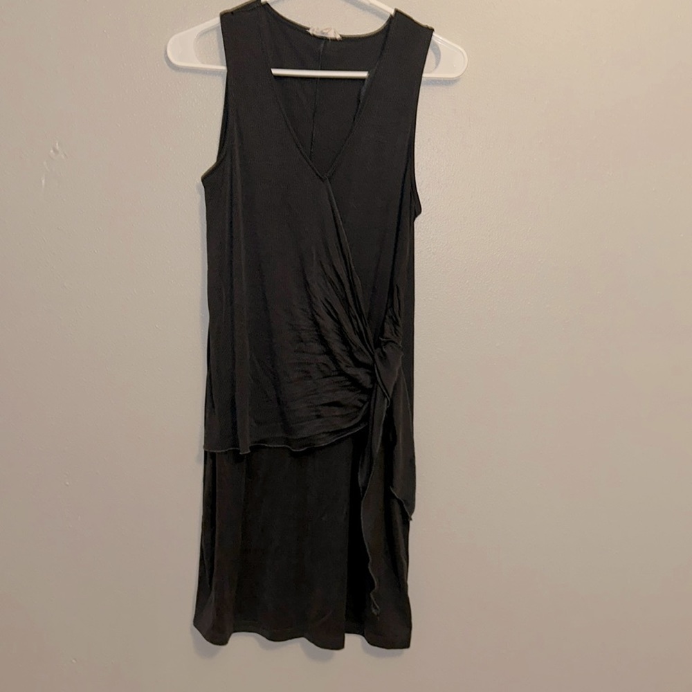 Mystree Gray Ruched Dress​